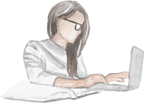 Studying Women College Student