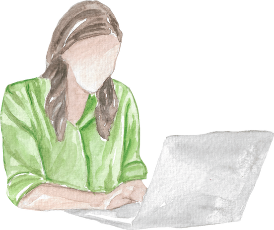 Female Student with Laptop