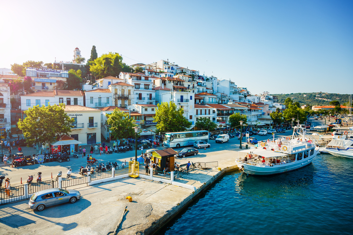 Skiathos town, Skiathos island, Greece